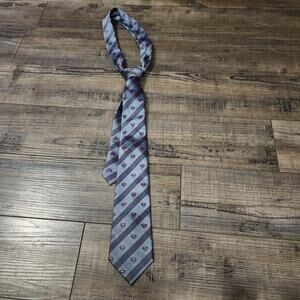 Superman neck tie blue and gray Pre-owned in good condition.  B43